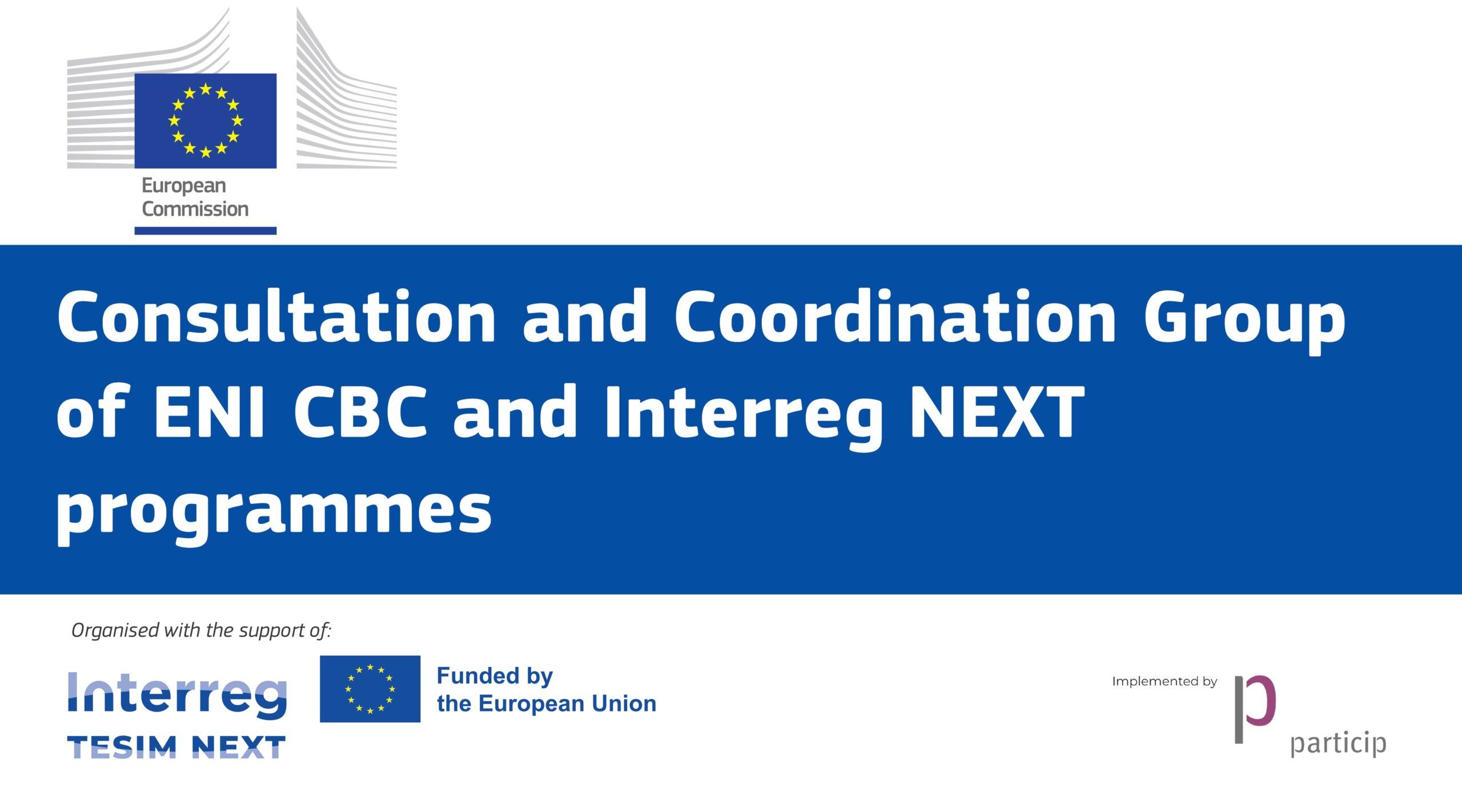 Meeting of the Consultation and Coordination Group of ENI CBC and Interreg NEXT programmes
